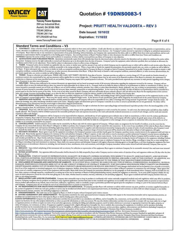 2 QUOTATIONS AND PUBLISHED PRICES. Quotations automaticaly expr tity (0) calendar days fom the date issued uness otherwise stated in the Quotation and are subject to withdraval by notice within