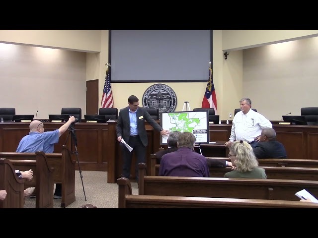 Windstream presenter, map, Lowndes County officials