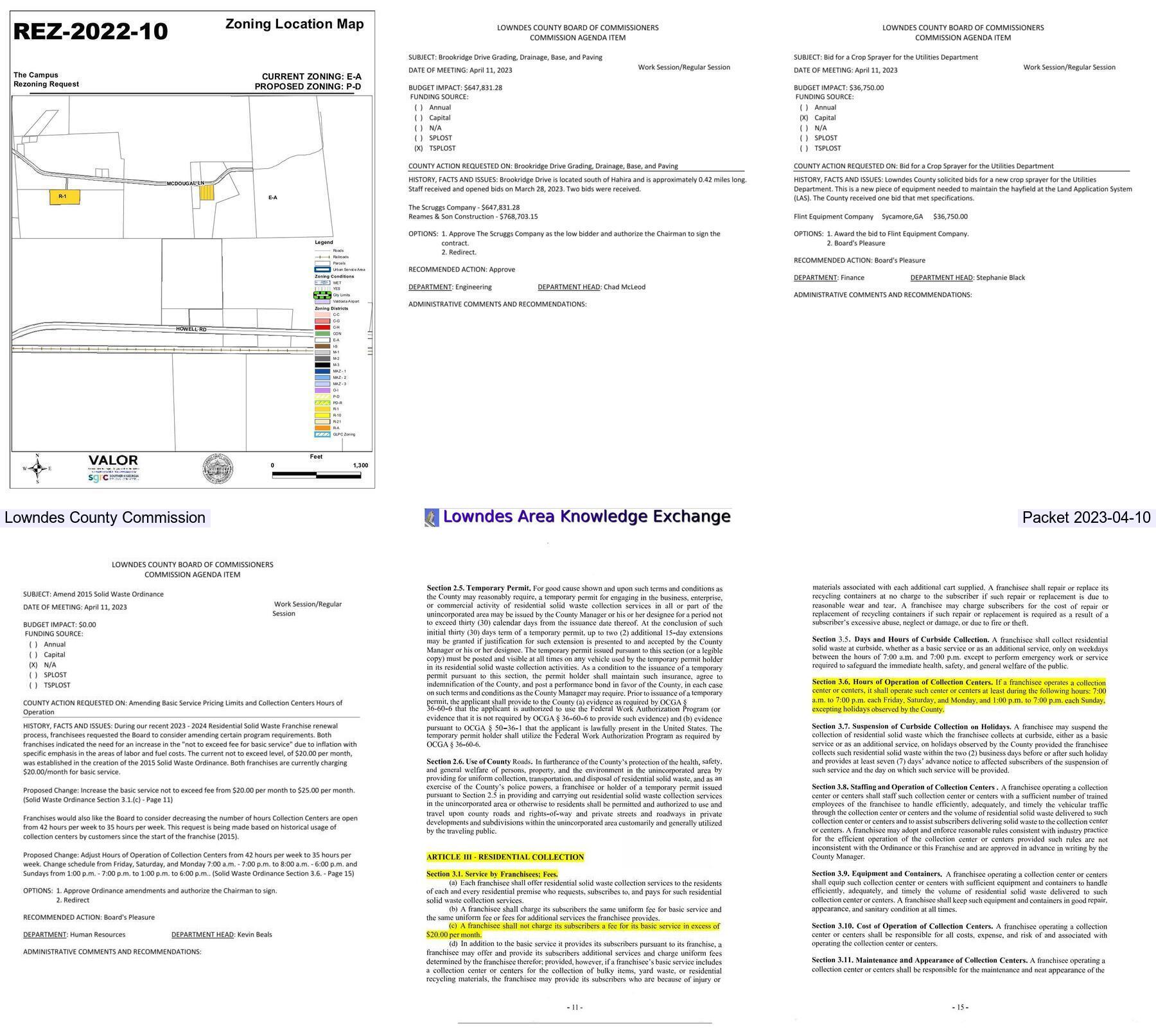 Collage, LCC Packet 2023-04-10