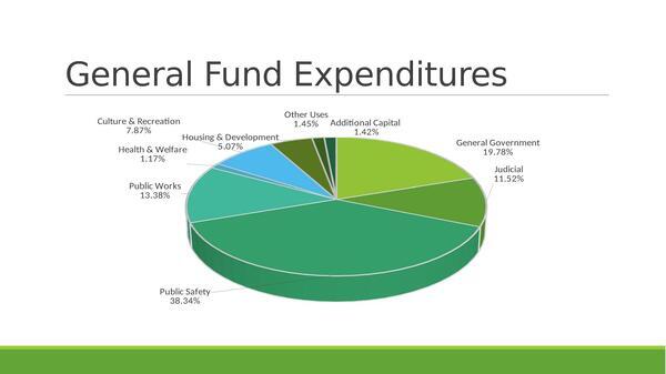 Pie: General Fund Expenditures