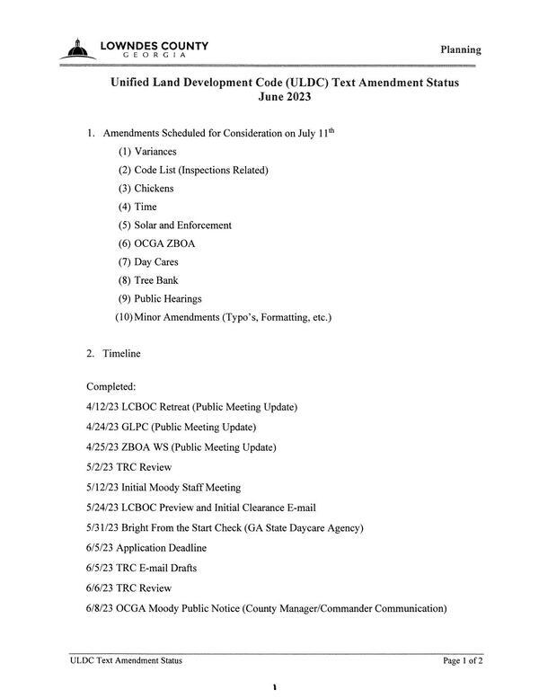 Ten amendments and timeline