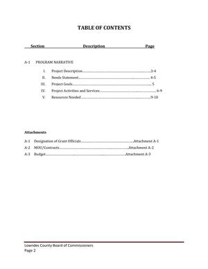 [TABLE OF CONTENTS]