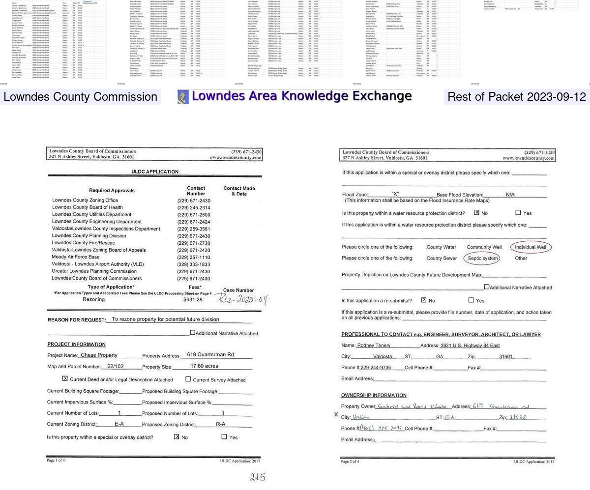 [Collage, more packet materials for REZ-2023-04 @ LCC 2023-09-12]