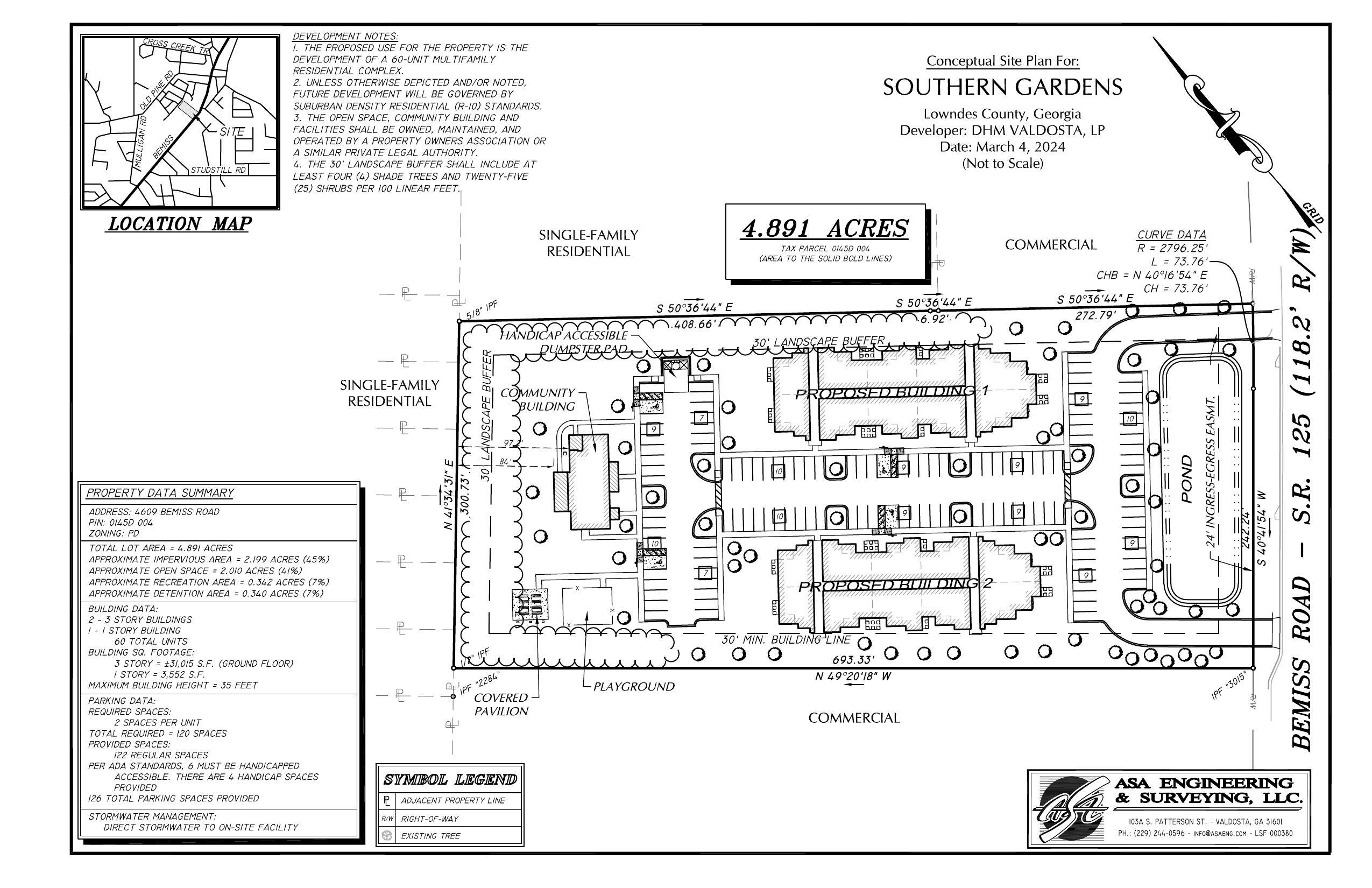 2024-03-04 Conceptual Site Plan For: SOUTHERN GARDENS