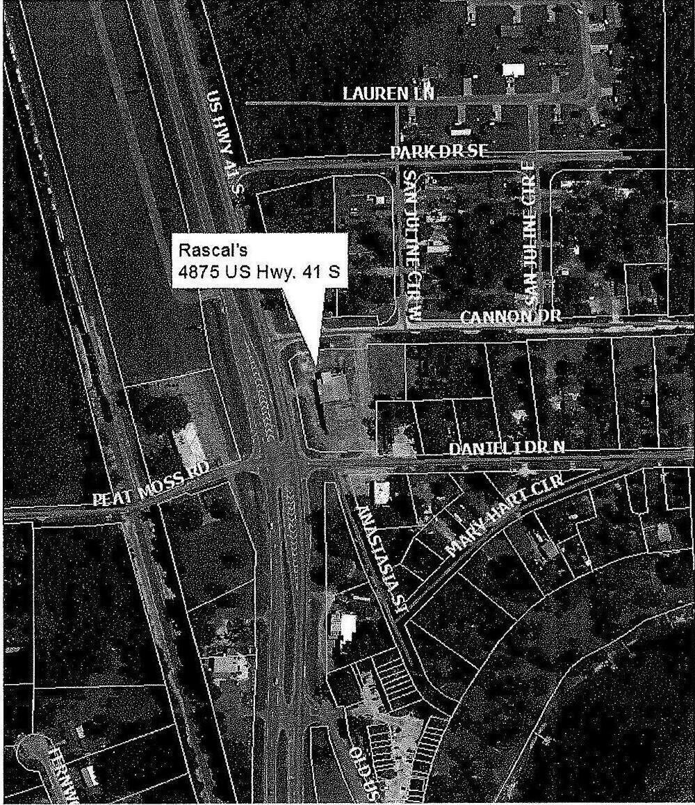 Map: Rascal's 4875 US Hwy. 41 S, LCC Packet 2023-04-24