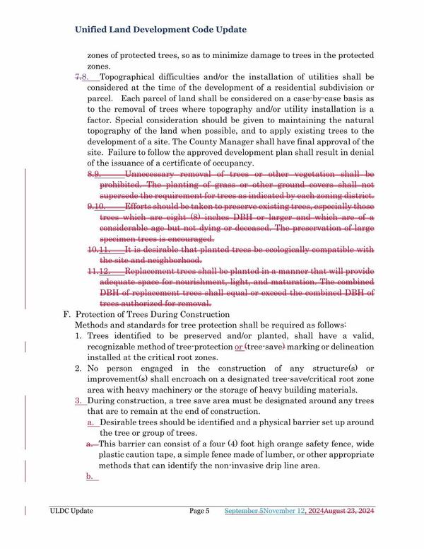 8. Topographical difficulties and/or the installation of utilities shall be considered at the time of the development of a residential subdivision or parcel.