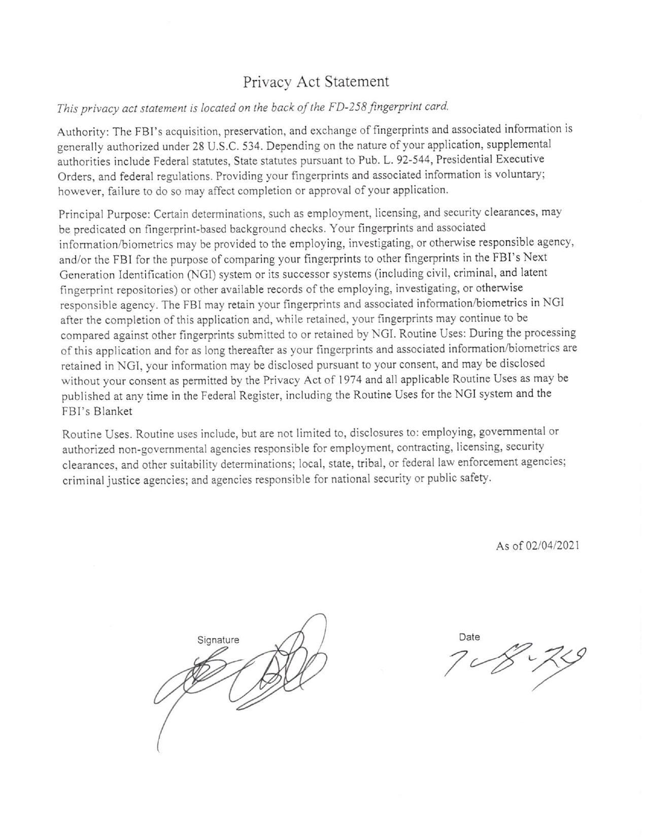 Signature