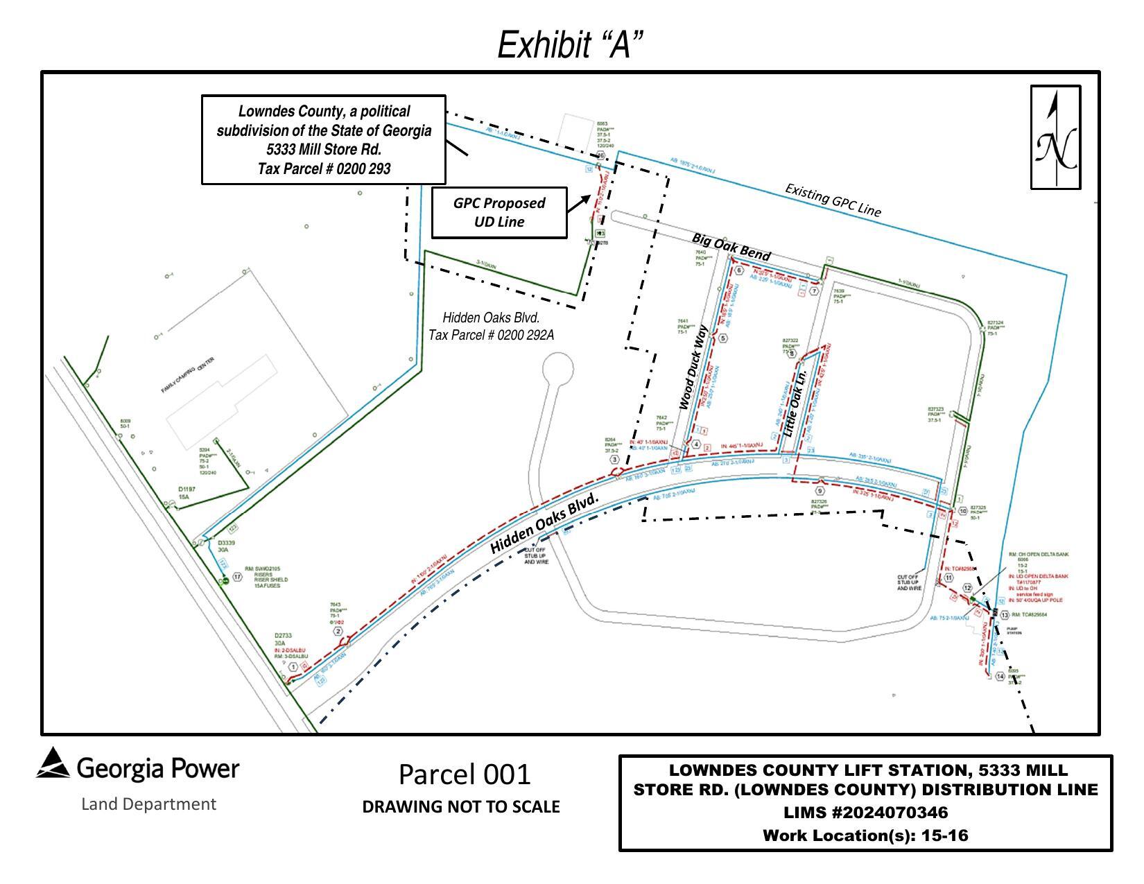 Georgia Power Parcel 001 LOWNDES COUNTY LIFT STATION, 5333 MILL STORE RD. (LOWNDES COUNTY) DISTRIBUTION LINE