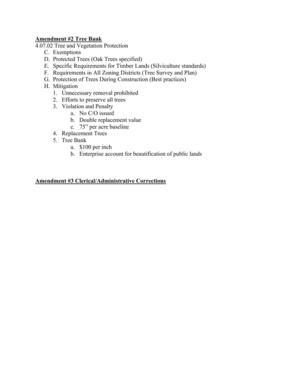 [Amendment #2 Tree Bank]