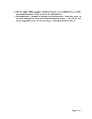 [12. Will the Option B Range option Condition/Policy Goal #3 (Additional Road Width)]