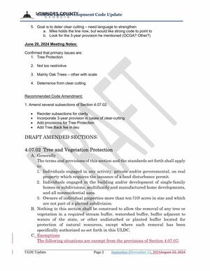 [5. Goal is to deter clear cutting – need language to strengthen]