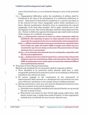 [8. Topographical difficulties and/or the installation of utilities shall be considered at the time of the development of a residential subdivision or parcel.]