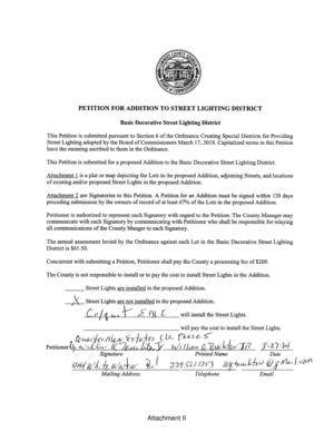 [Another petition sheet]