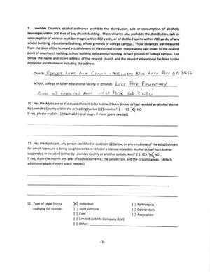 [beverages within 300 feet of any church building. The ordinance also prohibits the distribution, sale or]