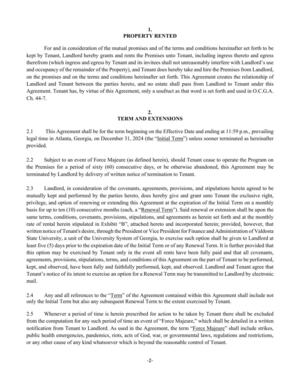 [terminated by Landlord by delivery of written notice of termination to Tenant.]