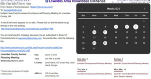 [One Day Notice: LCC Annual Planning Meeting, Westin Jekyll Island Beach Resort 2025-03-05-07]