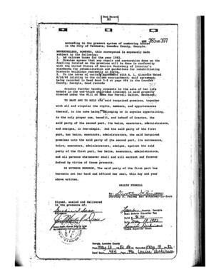 [Exhibit E: DEPARTMENT OF NATURAL RESOURCES HISTORIC PRESERVATION SECTION certifies that CONVERSE-DALTON HOUSE has been entered on THE NATIONAL REGISTER OF HISTORIC PLACES by the United States Department of the Interior under provisions of National Historic Preservation Act of 1966]