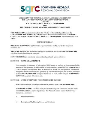 [AGREEMENT FOR TECHNICAL ASSISTANCE SERVICES]