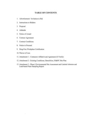 [TABLE OF CONTENTS]
