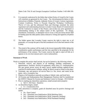 [Statement of Work]