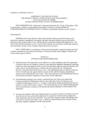 [THIS AGREEMENT (the “Agreement”) made and entered into this 15th day of November, 2025,]