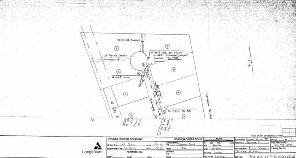 Map: power line RoW along Fernwood Drive