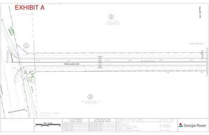 [Map: Engineering for power line easement, Twin Lakes Road (1 of 14)]