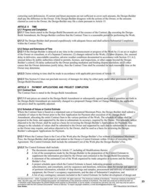 [§ 9.2 Schedule of Values or Control Estimate]