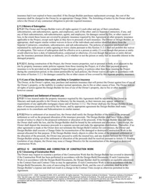 [insurance shall be charged to the Owner by an appropriate Change Order. The furnishing of notice by the Owner shall not]