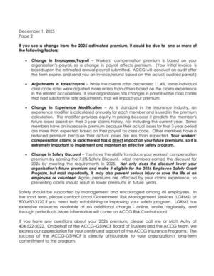 [organization’s future premium and make it eligible for the 2026 Employee Safety Grant]