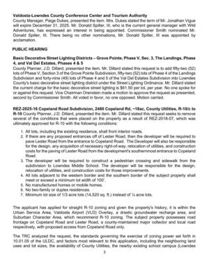 [uses and lot sizes, the availability of County Utilities, the nearby existing school campus (Lowndes]