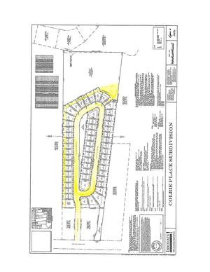 [Map: Colbie Place Subdivision]