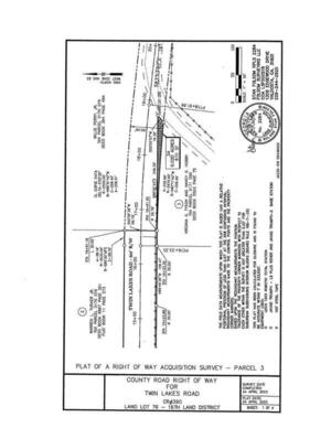 [Map: County Road Right of Way for Twin Lakes Road CR 390 (1 of 4)]