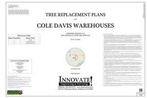 [TREE REPLACEMENT PLANS for COLE DAVIS WAREHOUSES]
