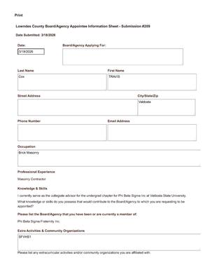 [Application of Travis Cox]