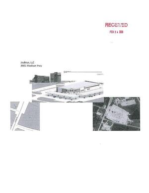[Map and depiction, JayBoys, LLC, 3661 Madison Highway]
