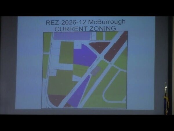 5.c. REZ-2026-12 McBurrough, 4909 Bemiss Rd., ~2.4ac, R-21 - R-1 to C-G