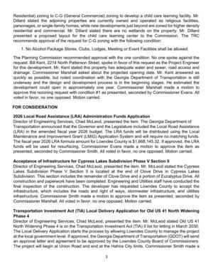 [Transportation announced that the Governor and the Legislature included the Local Road Assistance]