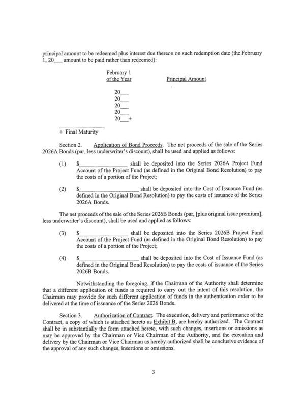 Section 2. Application of Bond Proceeds. The net proceeds of the sale of the Series