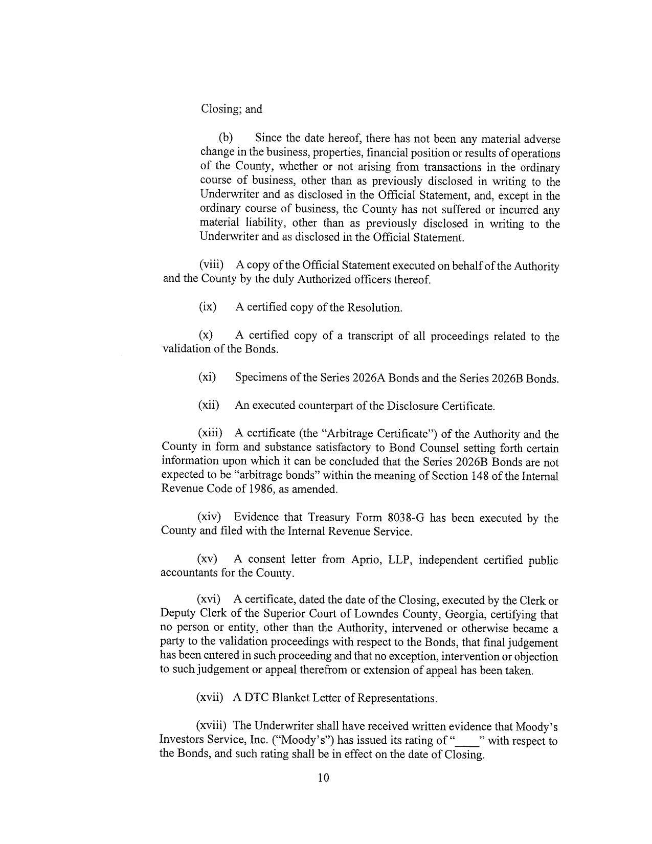 expected to be “arbitrage bonds” within the meaning of Section 148 of the Internal