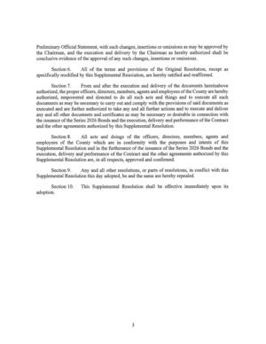 [Section 6. All of the terms and provisions of the Original Resolution, except as]