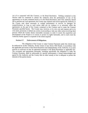 [Section shall be construed to release the Authority from the performance of any of the]