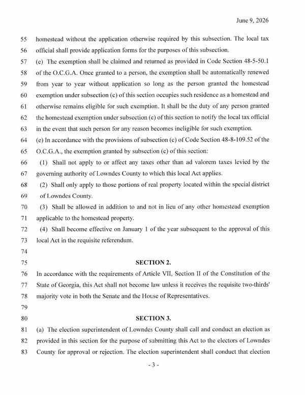 [Section 2. Two-thirds majority on both Senate and House; Section 3. Election on the November ballot]
