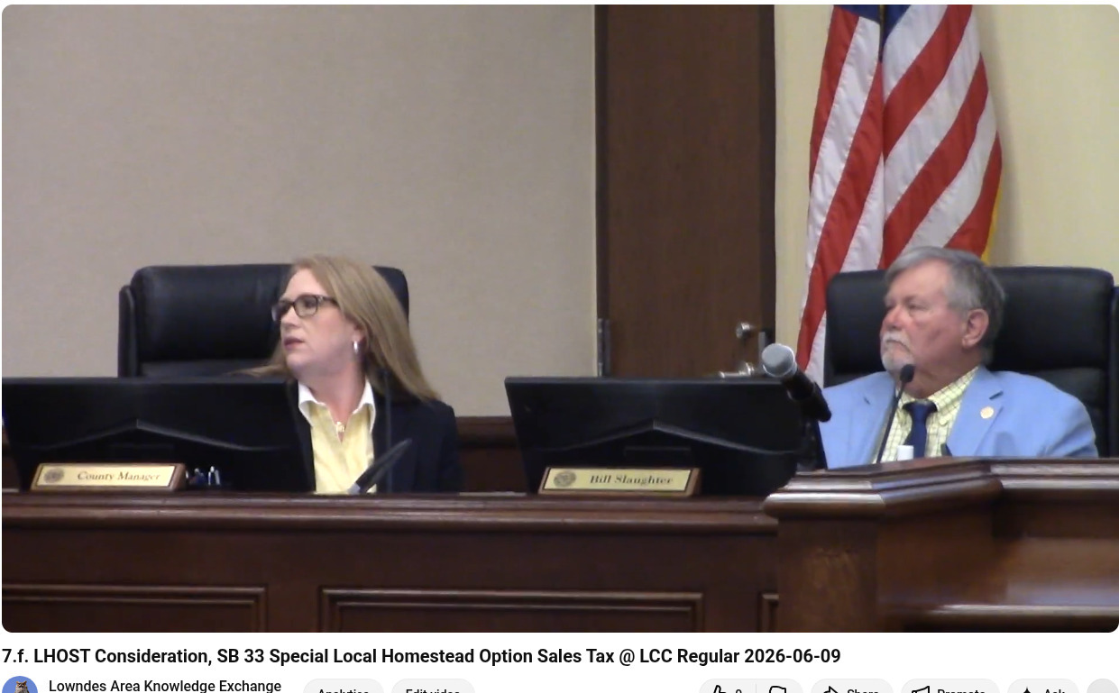 7.f. LHOST Consideration, County Manager Paige Dukes, County Chairman Bill Slaughter, 2026-06-09 --jsq for LAKE