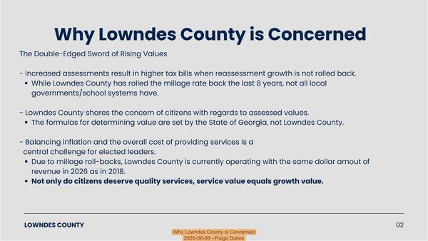 [Why Lowndes County is Concerned, 2026-06-09 --Paige Dukes]
