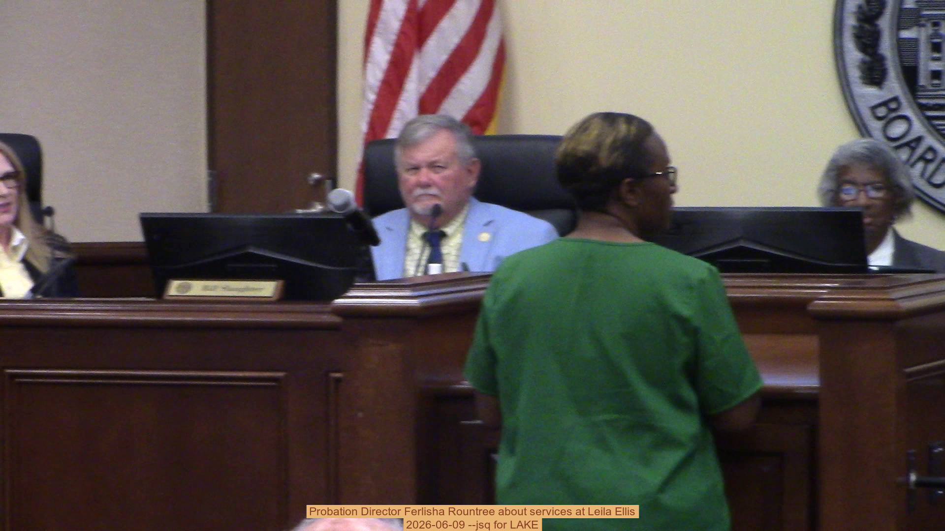 Movie: Probation Director Ferlisha Rountree about services at Leila Ellis, 2026-06-09 --jsq for LAKE