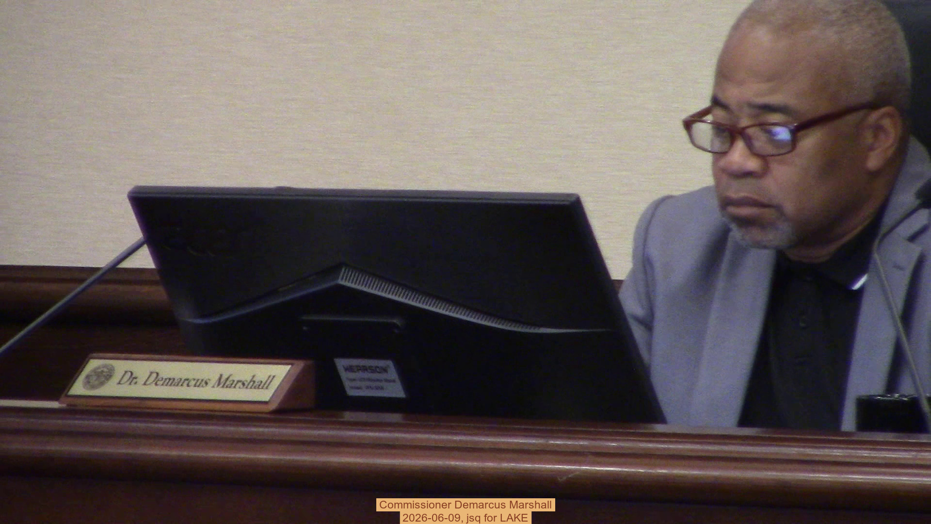 Commissioner Demarcus Marshall, 2026-06-09, jsq for LAKE