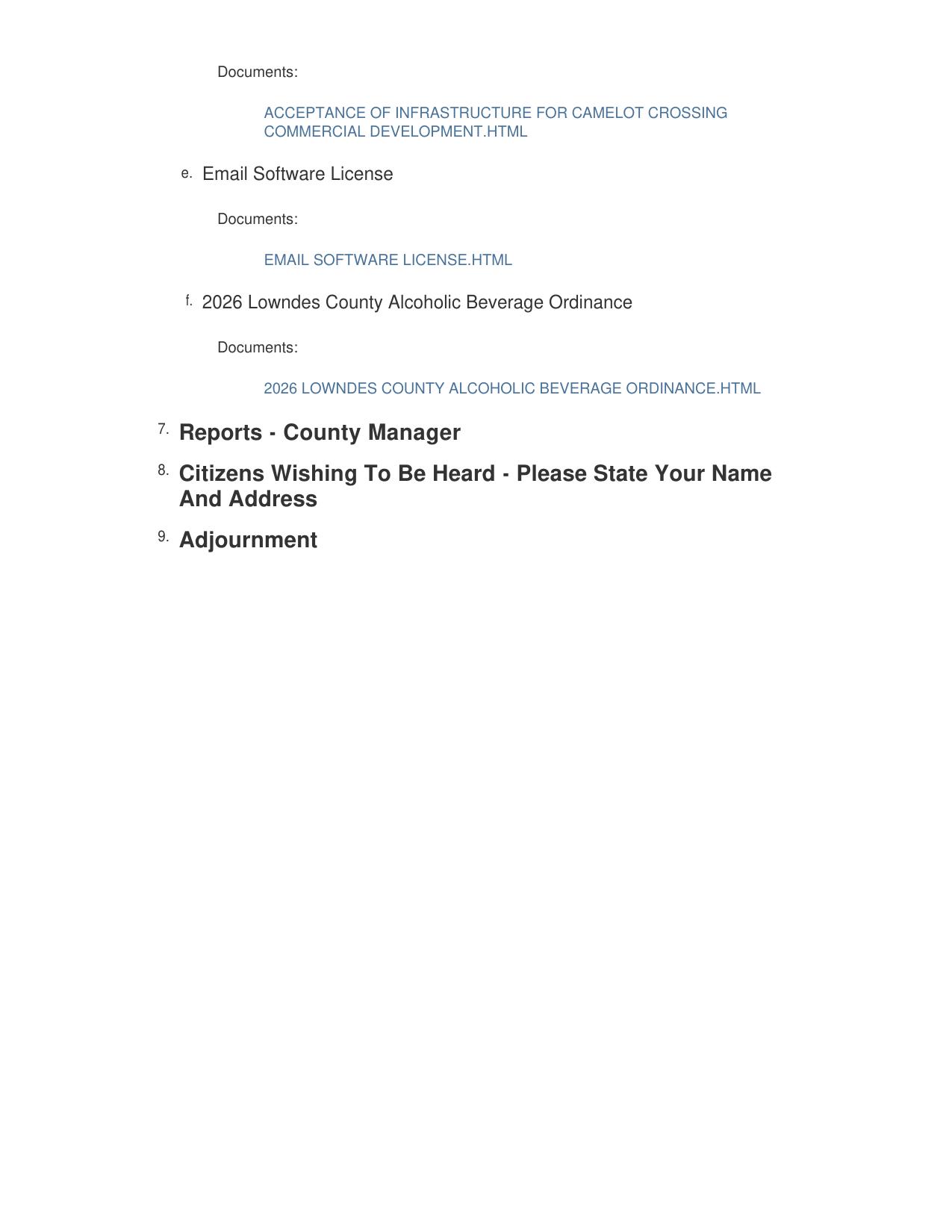 Agenda Page 2 for 2026-06-23 --Lowndes County BOCC
