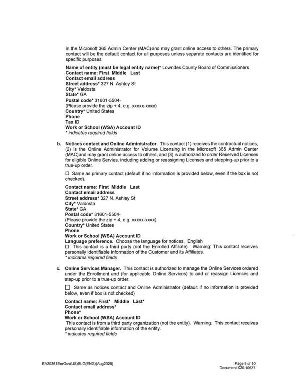 Work or School (WSA) Account ID