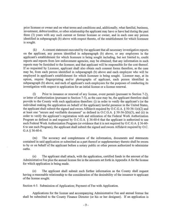 (0) Prior to issuance or renewal of any license, event permit (pursuant to Section 7-2),